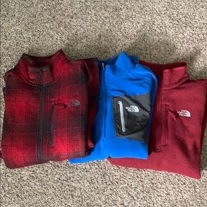 EUC | 3 North Face 1/4 Zips | Men’s Medium